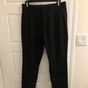 H&M REGULAR FIT BLACK DRESS PANTS